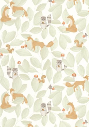 Papier  Peint Woodland Animals Casadeco