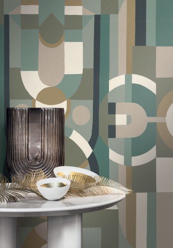 Echantillon Papier Peint Vitrail Casamance
