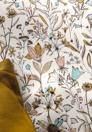 Echantillon Papier Peint Jardin De Giverny Caselio