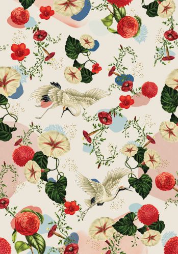 Echantillon Papier Peint Beauty Full Image Panoramique Flouk Caselio