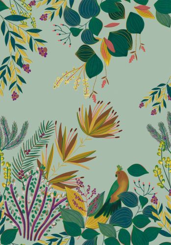 Echantillon Papier Peint Beauty Full Image Cockatoo Island Caselio