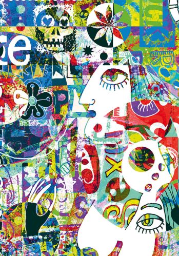 Echantillon Papier Peint Panoramique Big Eyes Caselio