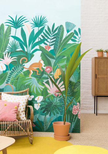 Echantillon Papier Peint Panoramique Jardin D'eden Caselio