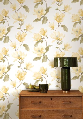 Papier  Peint Brume De Magnolia Casadeco