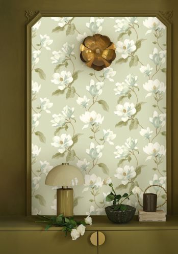 Papier  Peint Brume De Magnolia Casadeco