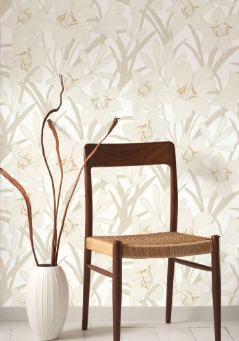 Papier  Peint Clair De Lys Casadeco