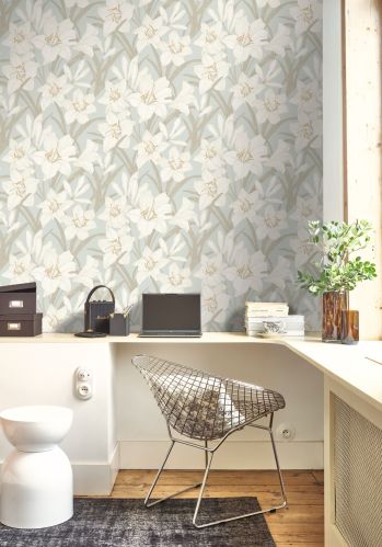 Papier  Peint Clair De Lys Casadeco