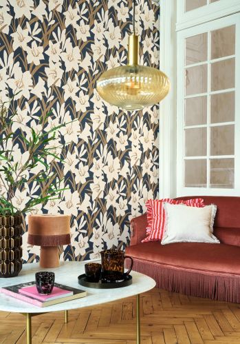 Papier  Peint Clair De Lys Casadeco