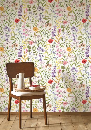 Papier  Peint Fleurs Des Champs Casadeco