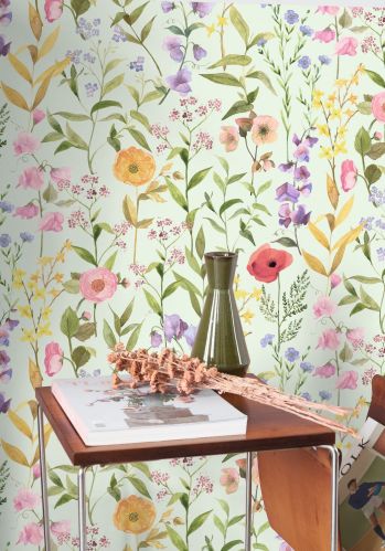 Papier  Peint Fleurs Des Champs Casadeco
