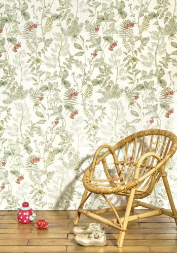 Papier  Peint Strawberry Field Casadeco