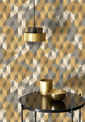 Papier  Peint Perception Tetrimino Casadeco