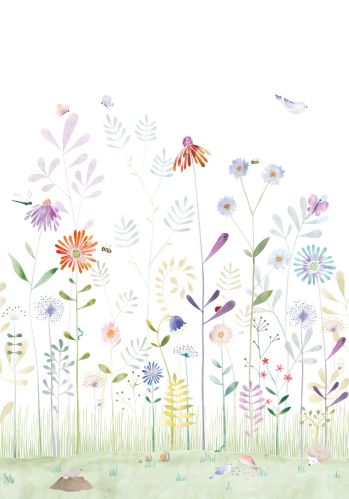 Panoramique The Garden Small World With Snail Casadeco