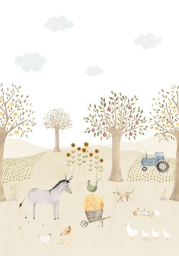 Panoramique The Farm Adventures With Donkey Casadeco