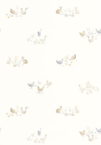 Papier  Peint Companions Of The Farm Casadeco