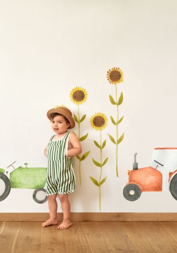 Panoramique Decor Pre-encolle Red Tractor Casadeco