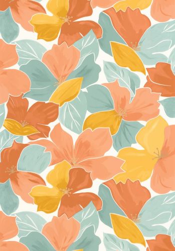 Papier  Peint Flower Power August Caselio