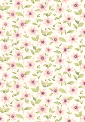 Echantillon Papier Peint Clematites Casadeco