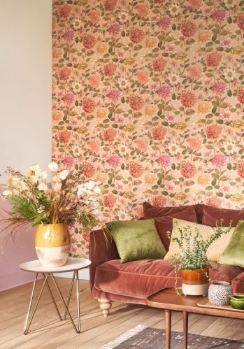 Echantillon Papier Peint Dahlia Casadeco