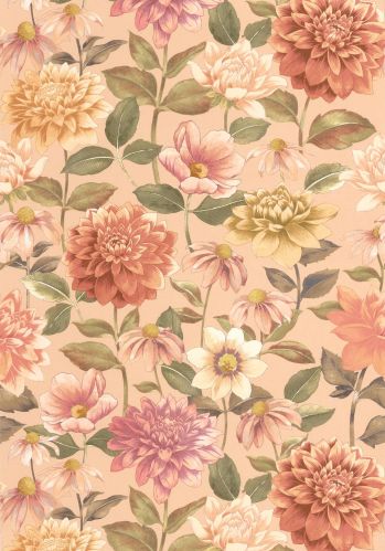 Echantillon Papier Peint Dahlia Casadeco