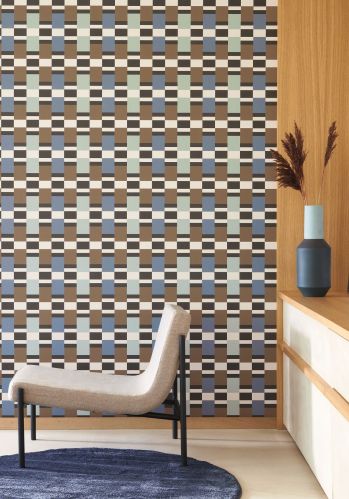 Echantillon Papier Peint Chess Game Casadeco