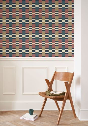 Echantillon Papier Peint Chess Game Casadeco