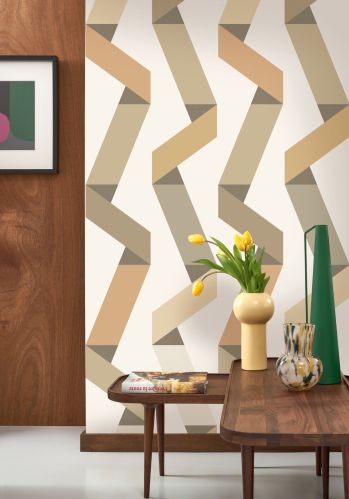 Echantillon Papier Peint Ribbon Game Casadeco