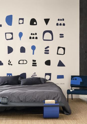 Panoramique Hieroglyphes By Babel Brune Casadeco