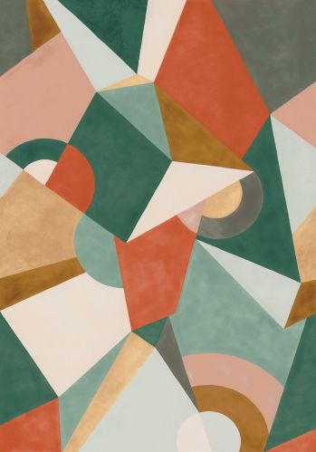 Echantillon Papier Peint Cubisme Casadeco