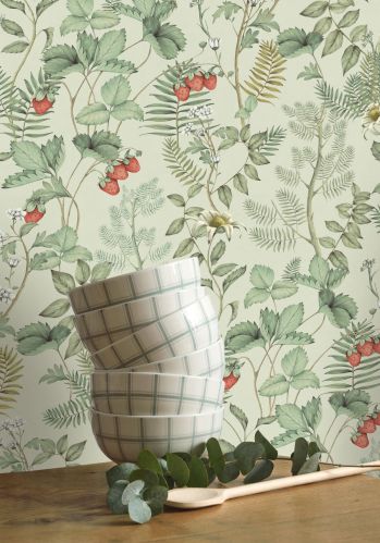 Papier  Peint Strawberry Field Casadeco