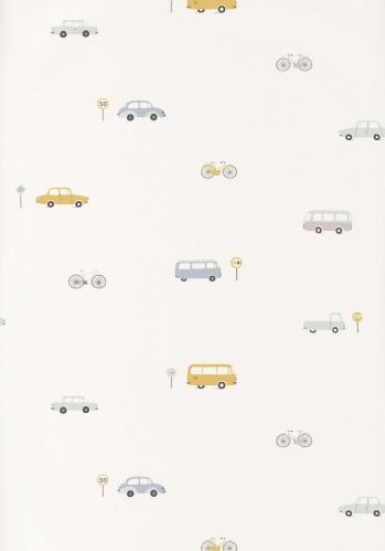 Papier  Peint Happy Dreams Vintage Cars Casadeco