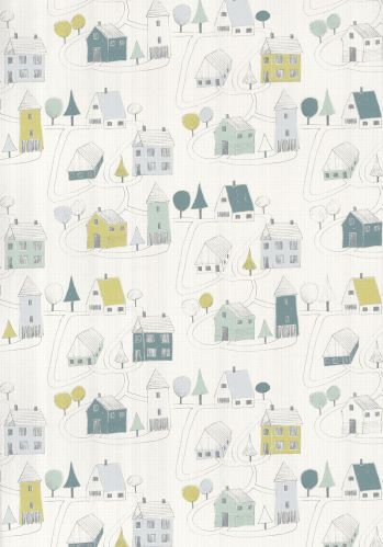 Papier  Peint Happy Dreams Small Village Casadeco