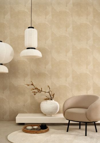 Echantillon Papier Peint Jardin Des Pierres Casadeco