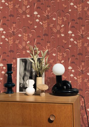 Echantillon Papier Peint Labyrinth Ephemeral Caselio