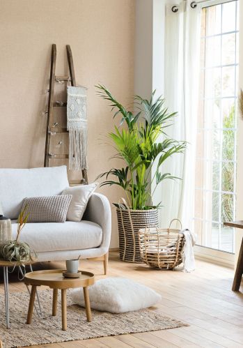 Echantillon Papier Peint Linen Uni Caselio