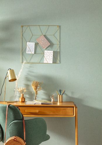 Echantillon Papier Peint Uni Metalisse Irise Caselio