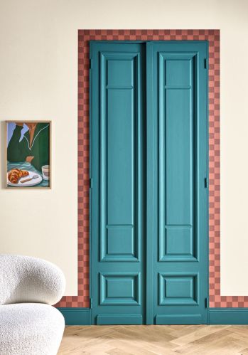 Echantillon Papier Peint Checks Border Caselio