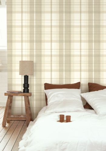 Papier  Peint Tartan Touch Casadeco