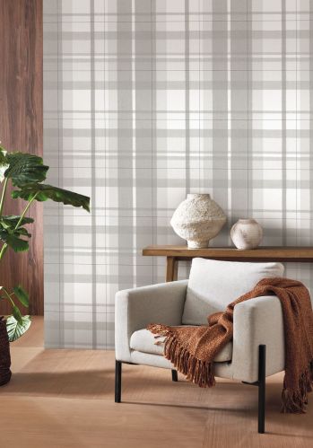 Papier  Peint Tartan Touch Casadeco