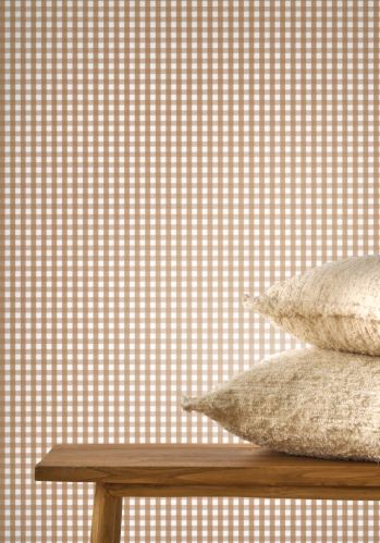Papier  Peint Gingham Charm Casadeco
