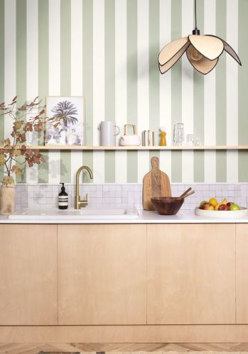 Papier  Peint Linen Lines Caselio