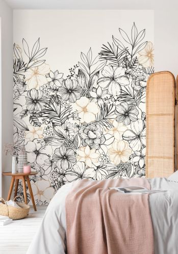 Echantillon Papier Peint Flores Caselio