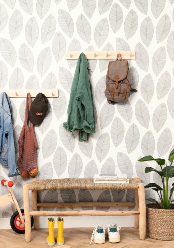 Echantillon Papier Peint Graphic Leaves Caselio