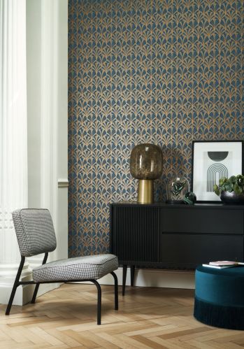 Papier  Peint 1930 Palmette Casadeco