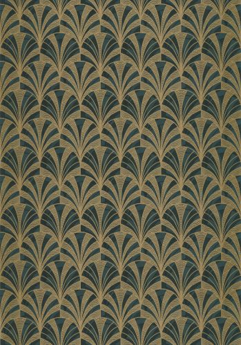 Echantillon Papier Peint 1930 Palmette Casadeco