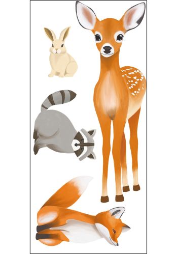 Papier  Peint Decor Pre Encolle Animaux De La Foret Caselio