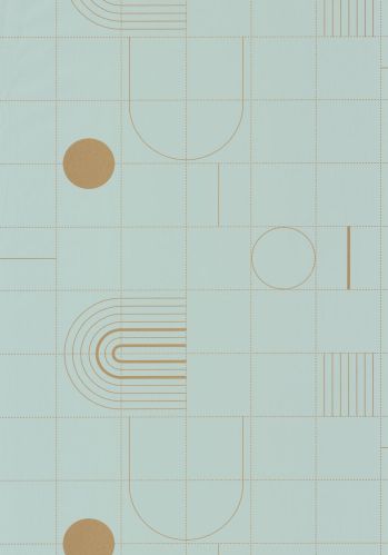 Papier  Peint Golden Curves Caselio