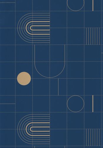 Papier  Peint Golden Curves Caselio