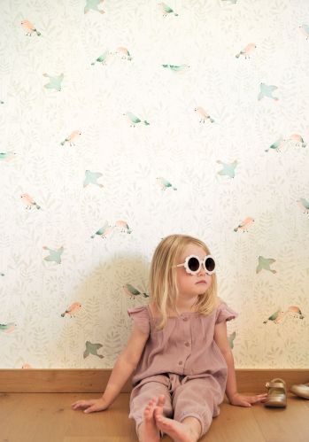 Echantillon Papier Peint Flying Bird Casadeco