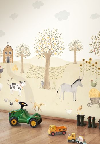 Echantillon Papier Peint The Farm Adventures Full Casadeco